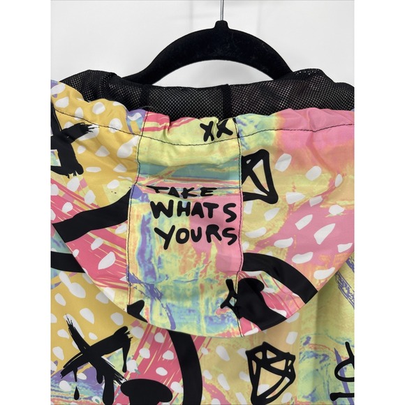 Reason Graffiti Drip Smiley Face Hoodie Mens Medium Streetwear Hoodie Lined - Picture 4 of 9